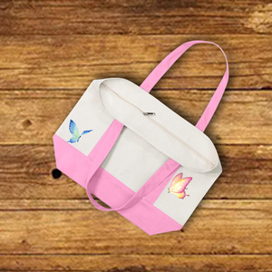 Kích Thước Lớn Tự Nhiên Tái Chế Văn Phòng Du Lịch Hàng Tạp Hóa Bông Du Lịch Vải Tote Túi Mua Sắm Bãi Biển Qua Đêm Totes Túi Tái Sử Dụng - Product Image 5