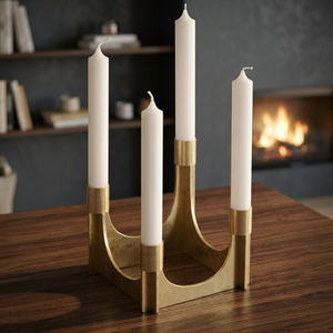 Candelabro Moderno de Metal con 4 Brazos, Centro de Mesa Decorativo, Portavelas para Decoración del Hogar, para Comedor, Sala de Estar, Bodas - Product Image 2