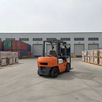 Chariot élévateur diesel KaiDa CPD 2WD avec mât à trois sections, capacité tout-terrain, capacité de 3500 kg, hauteur de levage de 6000 mm