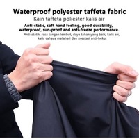 Housse de moto imperméable en tissu résistant à l'usure pour scooter intérieur et extérieur Housse de moto toutes saisons en polyester de soie anti-poussière