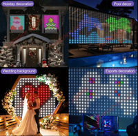 Rideau lumineux intelligent RGB, contrôle par application, programmation DIY, étanche pour mariage/magasin/maison