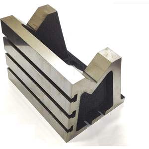 Assorted Modern Heavy-Duty 6" X Vee Angle Iron Cast Plates Stress Relieved <b>Work</b>-Holding Clamping Milling Engineering <b>Table</b> - Product Image 6