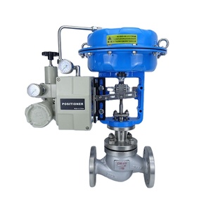 Válvula de Globo Neumática de Control con Diafragma DN50 WCB SS304, Válvula de Control Neumática con Posicionador - Product Image 1