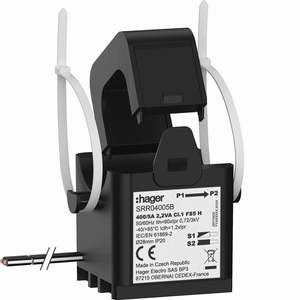 SRR04005B Trasformatore di corrente a nucleo diviso Hagers personalizzabile 400/5 A classe 1 - Product Image 1