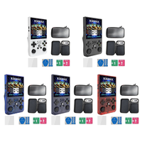 Lecteur vidéo de poche portable à écran IPS de 4.0 pouces 64 Go 128 Go Jeux Enfants Cadeau R36MAX Console de jeu portable rétro Android