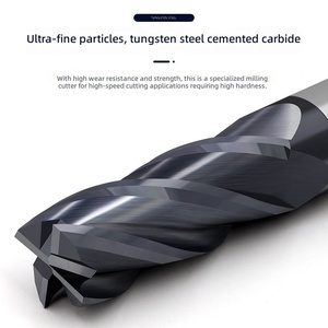 Fraise universelle à 4 dents, haute performance, pour ébavurage et finition efficaces sur divers matériaux métalliques D6*50L - Product Image 5