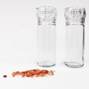 Bán Sỉ Máy Xay Nhựa Và Thủy Tinh Bộ Máy Xay Muối Và Hạt Tiêu Trong Suốt Thủ Công Chất Lượng Cao 100Ml Có Nắp Đậy - Product Image 6