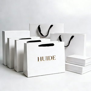 Bolsas de Regalo Personalizadas, Bolsas de Papel para Empresas, Bolsas de Cartulina Blanca de Alta Gama para Exhibición de Joyería con Logotipo - Product Image 2