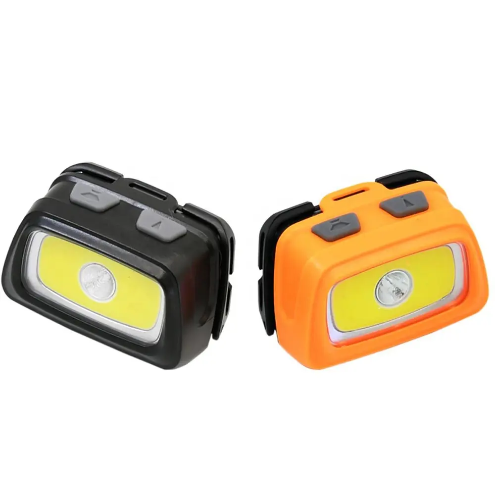 미니 헤드 램프 손전등 오렌지 R5 COB LED 방수 DRY 헤드 라이트 레드 그린 7 모드 스트로브 헤드 램프 라이트 플래시 라이트 토치