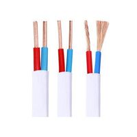 Cable Eléctrico de 2 Núcleos 2x0.75/1/1.5/2.5/4/6mm2 RVVB H03Vvh2-F Plano de PVC Flexible con Aislamiento de Cobre y Conductor Sólido