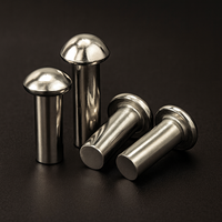Rivets en métal semi-tubulaire à tête fraisée ronde et plate M2 M3 M4 M5 M6 M8 pour la fixation de la ceinture en cuir