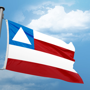 Bandera de Poliéster Personalizada de 3x5 Pies - Doble Costura, Duradera, 100% Poliéster, Entrega Rápida, Bandera del Estado de Bahía, Brasil - Product Image 2