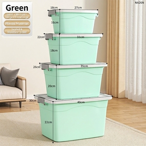 Cajas y Contenedores de Almacenamiento de Plástico PP Resistentes a la Humedad, con Tapas, para Ropa, <span class=keywords><strong>Juguetes</strong></span>, Artículos Diversos y de Uso Diario - Product Image 5