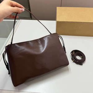 Drawstring Cloud Bag Horizontal <b>Square</b> <b>Adjustable</b> Strap Brown Women's Shoulder Bag Leisure Travel Spring 2026 - Product Image 2