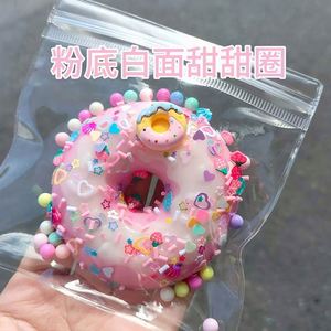 ของเล่นบีบคลายเครียดทำมือ รูปขนมปัง โดนัท น่ารัก วัสดุ PVC สำหรับครอบครัว - Product Image 5