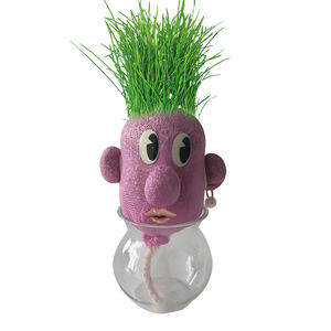 Muñeca <span class=keywords><strong>de</strong></span> cabeza <span class=keywords><strong>de</strong></span> hierba bonita <span class=keywords><strong>para</strong></span> niños, muñeco <span class=keywords><strong>de</strong></span> hierba <span class=keywords><strong>de</strong></span> centeno <span class=keywords><strong>de</strong></span> cabeza plana <span class=keywords><strong>de</strong></span> ojos grandes, escritorio <span class=keywords><strong>de</strong></span> oficina, planta verde, muñeco <span class=keywords><strong>de</strong></span> hierba <span class=keywords><strong>para</strong></span> niños - Product Image 1