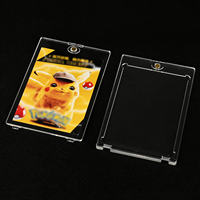 Vente en gros de protège-cartes transparents ultrasoniques UVR 35PT, supports magnétiques résistants One Touch pour cartes de sport