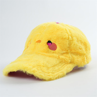 Casquette de baseball unisexe en fausse fourrure personnalisée à 6 panneaux non structurée avec logo brodé, idéale pour l'hiver, pour hommes et femmes, avec sangle réglable