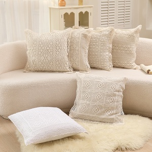 Funda <span class=keywords><strong>de</strong></span> cojín cuadrada <span class=keywords><strong>de</strong></span> poliéster <span class=keywords><strong>para</strong></span> tejer a ganchillo, <span class=keywords><strong>para</strong></span> sala <span class=keywords><strong>de</strong></span> estar, sofá, cabecera, con cierre <span class=keywords><strong>de</strong></span> cremallera - Product Image 1