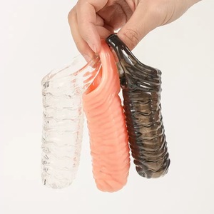 Anillo de Silicona para Pene para Retrasar la Eyaculación, Funda para Condón, Extensor y Tapón Anal, Juguetes Sexuales para Hombres, Productos Sexuales para Adultos - Product Image 3