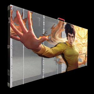 Ngoài trời P15 3D biển quảng cáo trong suốt lưới rèm không thấm nước dẫn Màn hình hiển thị video tường - Product Image 4