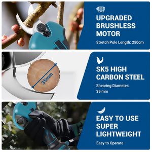 <span class=keywords><strong>Sécateur</strong></span> <span class=keywords><strong>électrique</strong></span> sans fil, 21V, pour jardin, coupe-branches pour arbres et arbustes, ciseaux rechargeables pour <span class=keywords><strong>vigne</strong></span> - Product Image 3