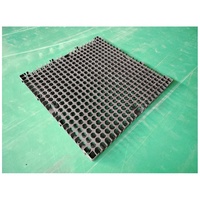 Matériaux de drainage multifonctionnels, panneaux cellulaires perméables aux eaux de pluie, fabriqués à partir de PP vierge à 100 %, style nid d'abeille, 500*500