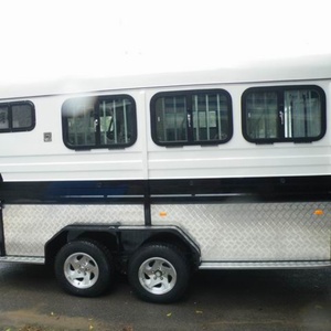 HERUI Australia Standard 3-Horse Float <b>Trailer</b> with Angle Load High Quality 4T Payload Double Axle Electric Brakes - Product Image 4