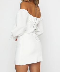 セクシーなショートエレガントなドレスオフショルダーイブニング - Product Image 2