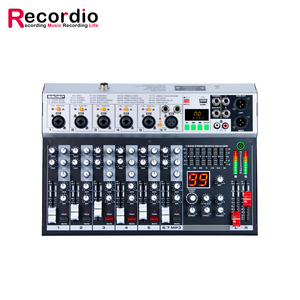 Mezclador <span class=keywords><strong>de</strong></span> Audio Profesional GAX-KS70 <span class=keywords><strong>de</strong></span> 7 Canales <span class=keywords><strong>con</strong></span> USB, Reverberación Digital y Construcción Metálica para Actuaciones en Escenario - Product Image 3