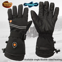 Gants chauffants à batterie thermique rechargeables, mitaines d'hiver électriques, gants de ski chauffants