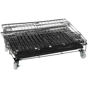 Büyük Köpek Oyun Parkı, Rampa Merdivenli, Metal ve Plastik Hayvan Desenli Kulübe, Küçük Hayvanlar İçin Tel Taşıyıcı, Kutulu - Product Image 6