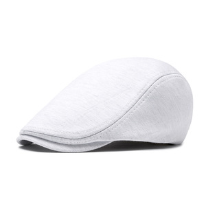 Gorra plana de pana a cuadros escoceses cortavientos al por mayor, estilo boina o gorra de periódico. - Product Image 3