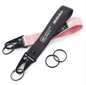 オリジナルデザインのカスタム織りプリントアニメリストストラップカラビナキーホルダー - Product Image 4