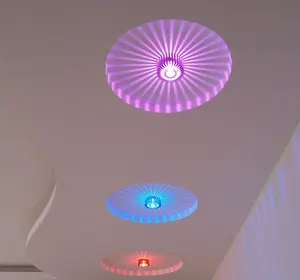 3W Decken wand leuchte Moderne LED RGB Farb leuchte Aluminium lampe Hotel KTV Party Atmosphäre Ausgefallene Wand halterung Beleuchtung