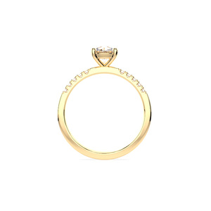Elegante Anillo de Compromiso de <span class=keywords><strong>Oro</strong></span> <span class=keywords><strong>Blanco</strong></span> con <span class=keywords><strong>Diamante</strong></span> de Laboratorio <span class=keywords><strong>Solitario</strong></span> <span class=keywords><strong>y</strong></span> Piedras Decorativas, <span class=keywords><strong>Diamante</strong></span> CVD con Corte Brillante Certificado para Mujer - Product Image 4