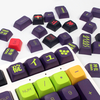 Vente en gros de capuchons de clavier sous-banque personnalisé PBT blanc clavier mécanique capuchons de clavier sublimation 3D