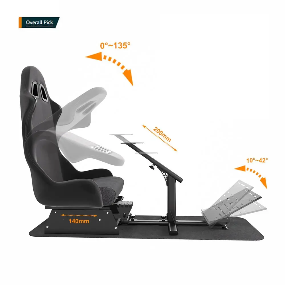 Herstellung Großhandel Gaming Cockpit Stuhl Racing Simulator Cockpit Gaming Stuhl Kompatibel mit Fuß stütze Alle Konsolen