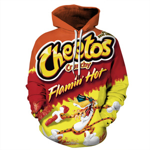 Sudadera con Capucha Premium para Hombre, Diseño 3D de Cheetos XXTRA <span class=keywords><strong>Flamin</strong></span>' <span class=keywords><strong>Hot</strong></span>, Estilo Informal y Urbano - Product Image 3