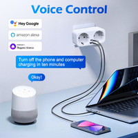 Adaptateur de chargeur de voyage multi-ports 4 en 1 compatible avec SmartThings et Smart Life