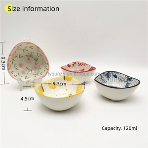 Queenza nóng bán thấp moq sơn nước tương bát nhỏ màu xanh và trắng phong cách Trung Quốc - Product Image 6