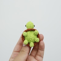 Nouveau mignon à la main tricot petite tortue poupée porte-clés Crochet pendentif décoratif cadeau sac voiture porte-clés sac à main décorations
