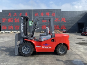 מלגזה דיזל 5 טון מנוע יפני, קיבולת העמסה 5 טון, מלגזה 5 טון עם תקני CE ו-ISO - Product Image 2