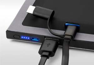 Libretas con Banco de Energía, Lámpara, Memoria USB, Carga Inalámbrica para Teléfono, Planificador Digital A5 para Regalo de Oficina o Negocios - Product Image 3