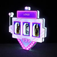 Présentoir de bouteilles de champagne éclairé avec logo personnalisé LED Glorifier pour boîte de nuit