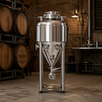 Cuve de Fermentation Conique en Acier Inoxydable OEM 50L pour la Fermentation Domestique du Vin, de la Bière et du Cidre