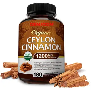 Private Label Ceylon Cinnamon Powder Capsules For Blood Sugar Levels Support Supplement
