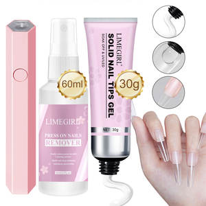 AMZ Kit de Pegamento Sólido para Uñas con Mini Lámpara 60ml Gel de Curado Rápido 30g Uñas Súper Fuertes de Larga Duración 28 + Días - Product Image 5
