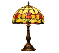 Vente en gros et personnalisation directe de lampes de table en verre coloré de 12 pouces à bas prix, directement de l'usine chinoise