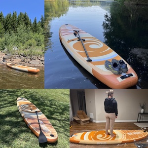Fast Shipping 10'6''*33''*6'' Inflatable Sup Paddle Board Waterplay <b>Surfing</b> Daska Factory With Accessories SW06/2 Inflatable Des - Product Image 2
